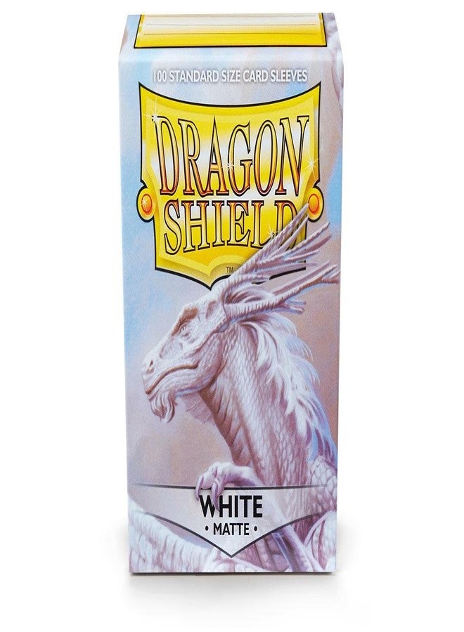 dragon shield 2 Packs Dragon Shield Matte White Standard Size 100 ct Card Sleeves Value Bundle! … - Image 4